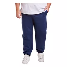 Calça Moletom Punho Masculino Plus Size Jogger Grande