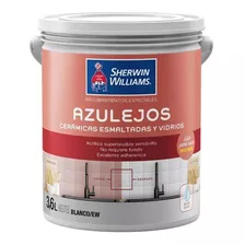 Pinturas Sherwin Williams Rec. Especial Para Azulejos 3.6 Lt Acabado Semibrillo Color Blanco