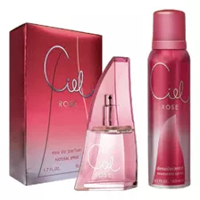 Combo Mujer Perfume Ciel Rose Edp 50 Ml Desodorante 123 Ml