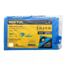 Lona Impermeable Protección Uv Azul 5 X 5 Mt Pretul Lp-55