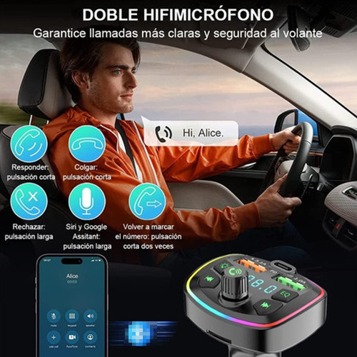  Transmisor Receptor Para Adaptador Bluetooth Auto Estreo  Foto 2