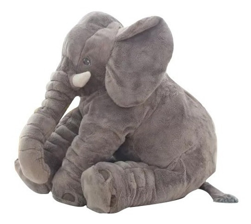 Almofada Elefante Pelúcia 60cm Travesseiro Bebê Antialérgico