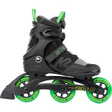 K2 Skate Trio Lt 100 Boa, Color: Negro/verde, Tamaño: 11 (.