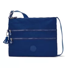 Bolsa Crossbody Kipling Original Nueva Alvar Color Deep Sly Blue Diseño De La Tela Liso