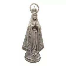 Imagem De Nossa Senhora Aparecida Em Mármore 40cm Luxo