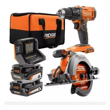 Ridgid R9207 Taladro 1/2 Y Sierra Circular 6 1/2 18v 2 Bat 