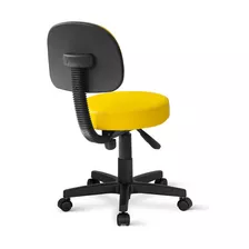 Cadeira Mocho Palmi Giratória Universal Cor Amarelo