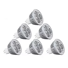 Ctkcom Mr16 3 W Foco Led (6 Unidades) -cálido Blanco 2700 K