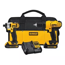 Kit Dos Taladros Inalambricos 13mm Dewalt Dck240c2