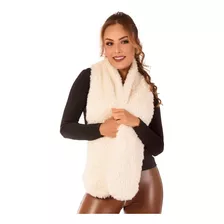 Cachecol Feminino Manta Pele Pelo Curto Polar Inverno 