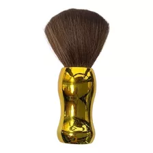 Espanador Dourado Cabelo Barbeiro Salão Beleza Profissional