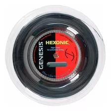 Cuerda Para Raqueta Genesis Hexonic Rollo 200 Mts Negra