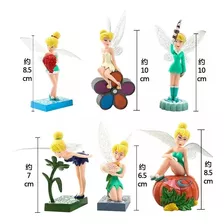 Tinkerbell Sininho Lote 6 Bonecas 11 A 12 Cm