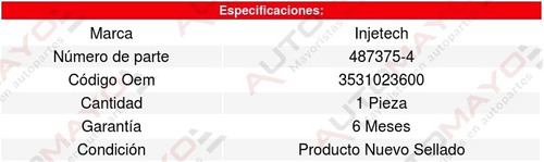 Inyector Combustible Sportage 4cil 2.0l 05 Al 10 8149753 Foto 2