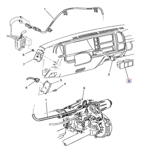 Interruptor Control 4x4 Chevrolet Tahoe 1997 Foto 5