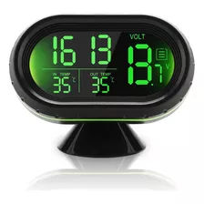 Reloj Digital Lcd Multifuncional Automóvil De 12v Term...