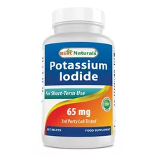 Best Naturals | Potassium Iodide Yoduro | 65mg | 60 Tablets