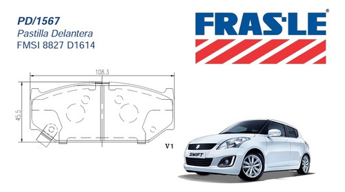 Pastillas Freno Para Nuevo Suzuki Swift Todas Las Versiones Foto 2