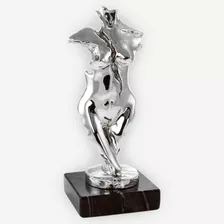 Escultura De Plata Torso Femenino