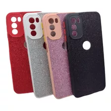 Funda Compatible Motorola G41 Brillantina Para Mujer