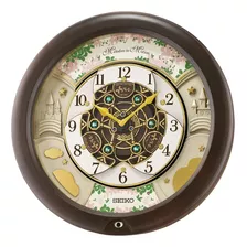 Reloj De Pared Seiko Melodies In Motion, Diseño De Flor De C