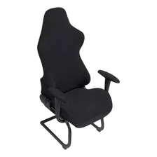 Comoda Funda Para Silla Gamer Color Negro Gentil Elastano