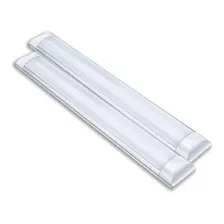 Kit 2 Lâmpada Luminária Led Slim 120 Cm Branco 6500k 36w