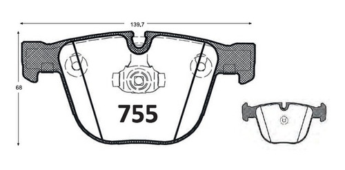Pastillas De Frenos Traseras Bmw M5 2006-2009 Foto 2