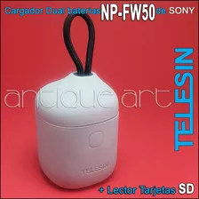 A64 Cargador Dual Bateria Np-fw50 Sony & Lector Tarjeta Sd