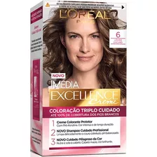 Tinta Cabelo Imedia Excellance Loreal Paris 6 Louro Escuro