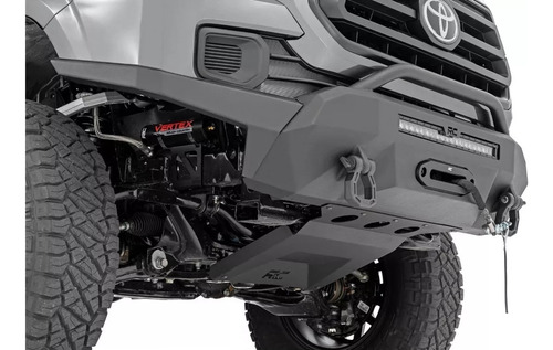 Defensa Bumper Skidplat Winch Roughcountry Toyota Tacoma 16+ Foto 4