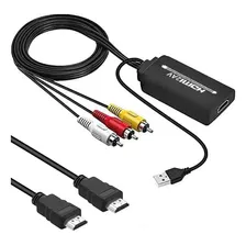 Yuanly Convertidor Hdmi A Rca, Hdmi A Av 3rca Cvbs Convertid