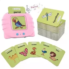 Máquina De Juguetes Montessori Talking Con Tarjetas Flash De