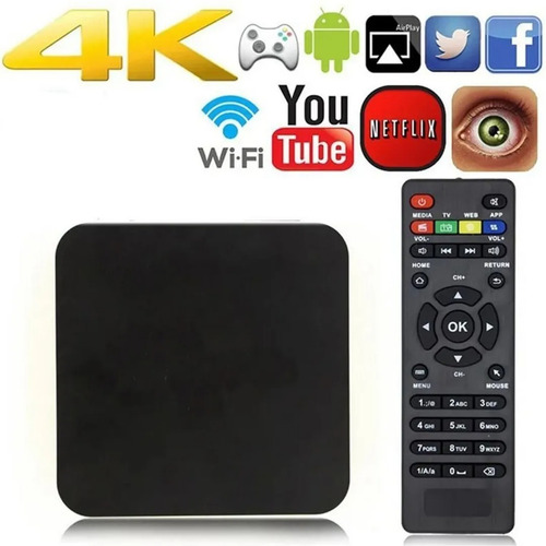 Smart Tv Box 4k 5g 4gb Ram 64gb Transforme Sua Tv Em Smart 