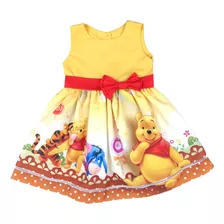 Vestido Ursinho Pooh Infantil