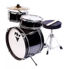 Bateria Acústica Infantil Phx Bip-14 Bk 3 Peças