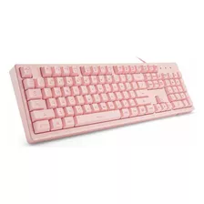 Teclado Mecanico Basaltech Pink Con 7-color Led 104 Keys Qui