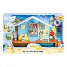 Casa De Playa Con Muñeco Bluey +10 Accesorios Y Stickers 