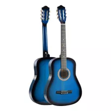 Violão Acústico Bravo An100 Iniciante Clássico Nylon Cor Blue Burst Orientação Mão Destro