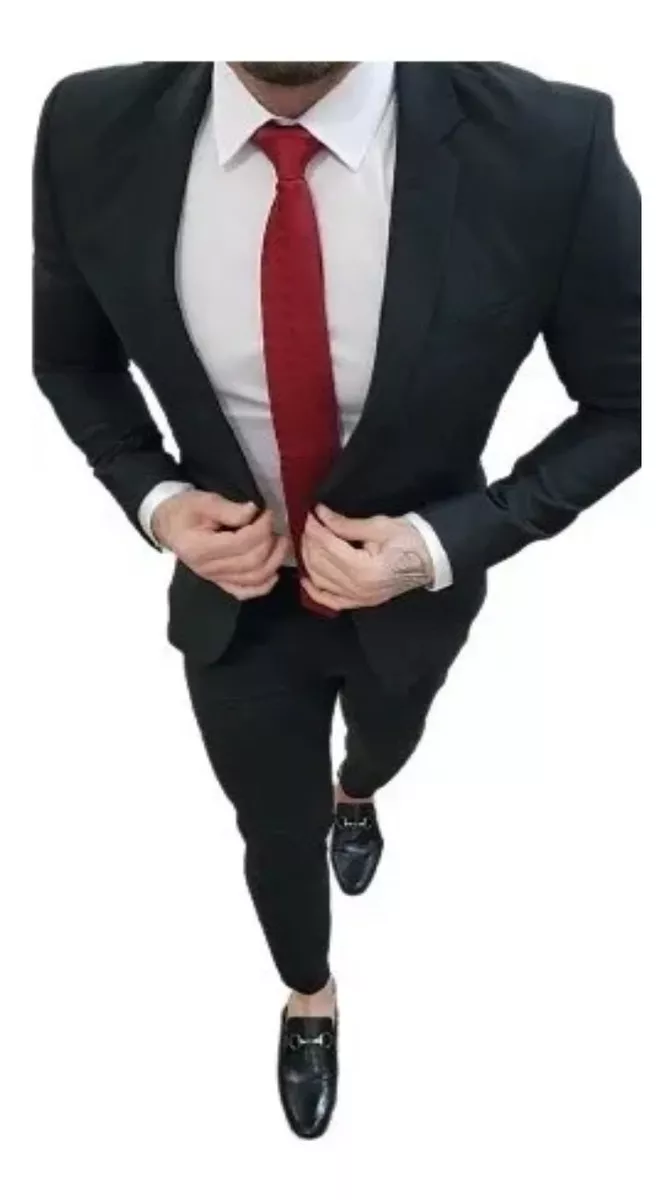 Terno Slim Masculino Corte Italiano De Luxo (calça E Blazer)