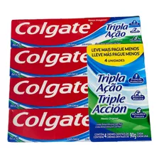 Pasta De Dente Colgate Tripla Ação Menta Creme Pack 4x90g