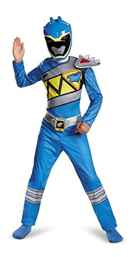 Disfraz De Power Rangers Para Niños Y Niñas Blue Dino Charge