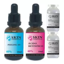 Peeling Facial Skin Brasil Kit 3d 10 Ml Cada