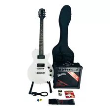 Kit Guitarra Eléctrica Deviser Sp11 Wh +estuche+amplificador
