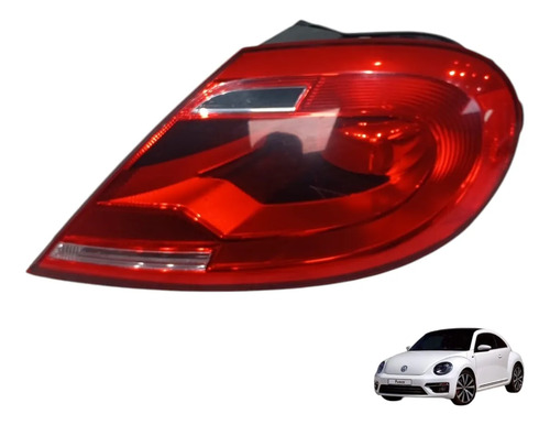 Lanterna Traseira Direita Volkswagen Fusca 2.0 Turbo 2014 Direito/passageiro Vermelho