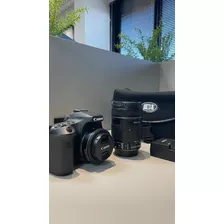 Câmera Profissional Canon 70d + Lente 18-135mm + Lente 40mm