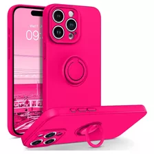 Funda Bentoben P/ iPhone 15 Pro Max, Con Anillo, Rosa Fuerte