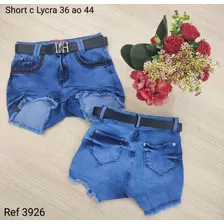 Short Jeans Palazzi + Cinto C Lycra ( Ref 355 )