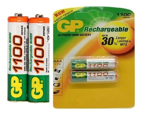 Bateria Aaa 1.2v 1100mah Gp Recargable Pila Triple A