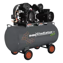 Compresor De Banda 2hp 100lts. Gladiator Pro - Ce7100/220/50 Color Gris Oscuro Fase Eléctrica Monofásica